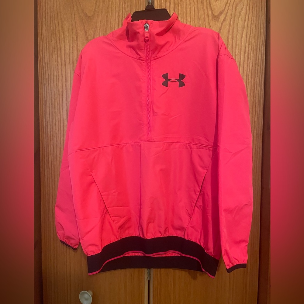 Pink Under Armour rain jacket